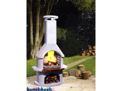 Buschbeck Grillkamine|Gartenkamine|Gartengrillkamin Venezia Weiß