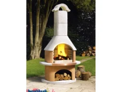 Grillkamin Bologna Weiß-Terrakotta*Buschbeck Outlet