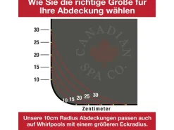 Canadian Spa Outdoor Whirlpools|Isolierabdeckung für Whirlpools 13 cm x 213 cm x 213 cm