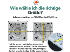 Canadian Spa Outdoor Whirlpools|Isolierabdeckung für Whirlpools 13 cm x 213 cm x 213 cm