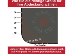Isolierabdeckung für Whirlpools 13 cm x  233 cm x 233 cm*Canadian Spa
