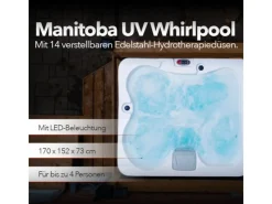 Canadian Spa Outdoor Whirlpools|Whirlpool Manitoba UV Plug and Play 4 Personen 170cm x 152cm x 73cm
