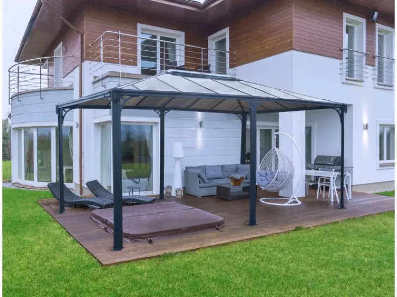 Canopia Gartenpavillon Martinique 3.6 x 5 Anthrazit*Palram - Canopia