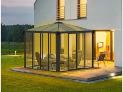Pavillons|Canopia  Ledro 3 x 3 geschlossener Pavillon Anthrazit