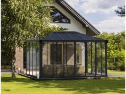 Canopia  Ledro 3 x 4.3 geschlossener Pavillon Grau* Best