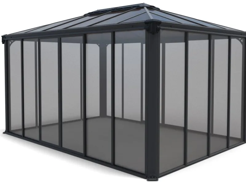 Canopia Ledro 3 x 4.3 geschlossener Pavillon Grau* Best