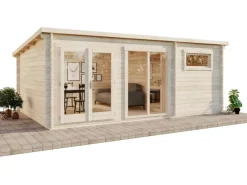 Gartenhaus Atrium-E Pultdach Unbehandelt 578 cm x 366 cm*Carlsson Sale