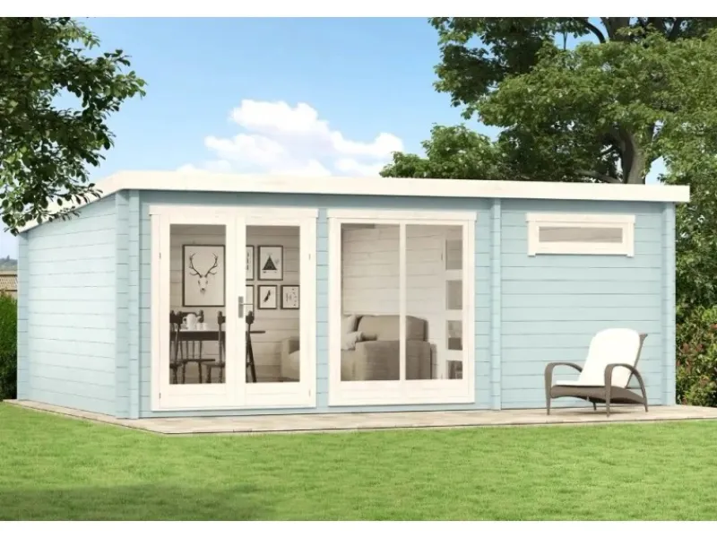 Gartenhaus Atrium-E Pultdach Imprägniert 578 cm x 371 cm*Carlsson New