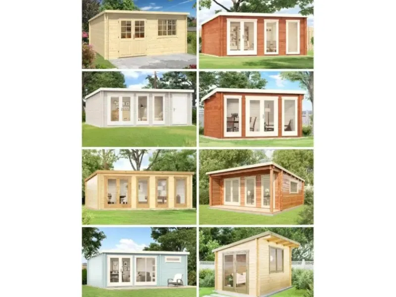 Gartenhaus Atrium-E Pultdach Imprägniert 578 cm x 371 cm*Carlsson New