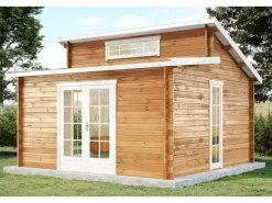 Carlsson Gartenlauben|Gartenhaus Lausitz Pultdach Imprägniert 400 cm x 440 cm