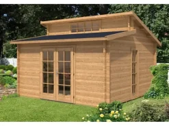 Carlsson Gartenlauben|Gartenhaus Lausitz Pultdach Imprägniert 400 cm x 440 cm