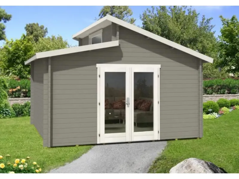 Carlsson Gartenlauben|Gartenhaus Lausitz Pultdach Imprägniert 400 cm x 440 cm