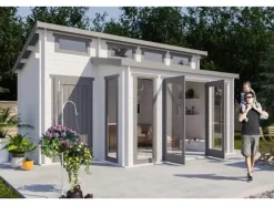 Gartenhaus Lausitz Pultdach Unbehandelt 590 cm x 477 cm*Carlsson Best