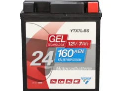 GEL Motorradbatterie YTX7L-BS 7Ah 160A*Cartec Best