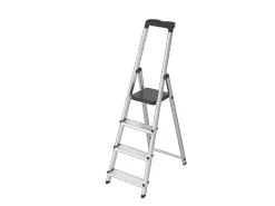 Trittleiter Casa Step 4-stufig 145 cm x 43 cm x 12 cm Aluminium Klappbar*Casa Si Discount