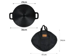 BBQ Grillpfanne Koreanische aus Gusseisen Runde Grillplatte Durchmesser 29cm*CCLIFE Sale