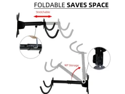 CCLIFE Fahrräder|Fahrrad Wandhalterung Faltbar Drehbar Ausziehbar Fahrradhalterung Wand MAX.35kg