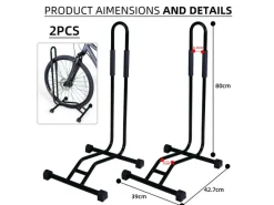 Fahrradständer Boden Radständer 2 Stück für 29 Zoll Fahrrad mit Reifenbreiten bis 65 mm*CCLIFE Outlet