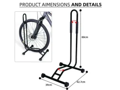 CCLIFE Fahrräder|Fahrradständer Boden Radständer 1 Stück für 29 Zoll Fahrrad mit Reifenbreiten bis 65 mm