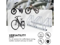 Fahrradständer Boden für 3 Fahrräder mit Reifenbreiten bis 65mm*CCLIFE