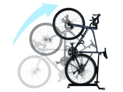 CCLIFE Fahrräder|Fahrradständer Boden 2 Stück Vertikaler und Horizontaler Fahrradhalterung Hochkant Höhenverstellbarer