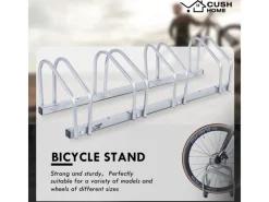 CCLIFE Fahrräder|Fahrradständer Boden für 4 Fahrräder mit Reifenbreiten bis 65mm
