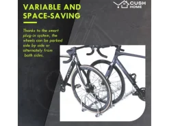 CCLIFE Fahrräder|Fahrradständer Boden für 6 Fahrräder mit Reifenbreiten bis 65mm