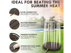 Gartendusche Bodendusche Outdoor Fontänenhöhe 4m*CCLIFE