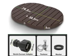 Gartendusche Bodendusche Outdoor Fontänenhöhe 4m*CCLIFE