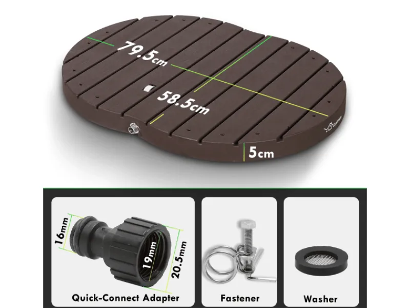 Gartendusche Bodendusche Outdoor Fontänenhöhe 4m*CCLIFE