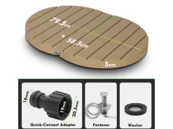 CCLIFE Outdoor Duschen|Gartendusche Bodendusche Outdoor Fontänenhöhe 4m ton