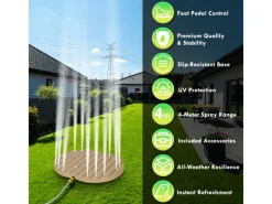 CCLIFE Outdoor Duschen|Gartendusche Bodendusche Outdoor Fontänenhöhe 4m ton