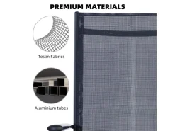 Gartenstühle Alu 4er Set Gartenstuhl Hochlehner Klappbar  Balkonstühle 7-Fach Verstellbar bis 150kg Modell Breeze*CCLIFE Best