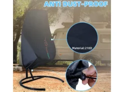 CCLIFE Schutzhüllen|Hängesessel Abdeckung 190x145cm Schutzhülle für Hängesessel Winddicht UV Beständiges