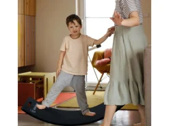 CCLIFE Fitnessgeräte|Holz Balance Board Wackelbrett Kinder Baby3 Jahre mit EVA Matte Montessori Spielzeug 85x30cm