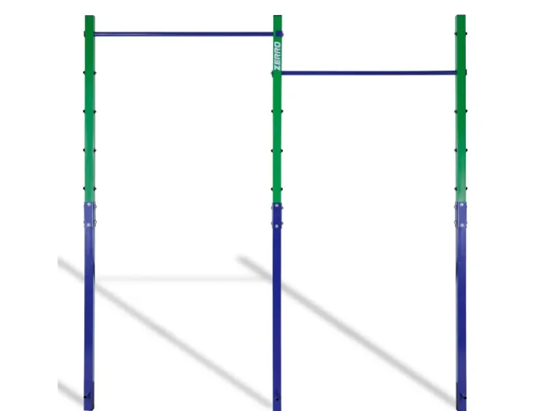 CCLIFE Fitnessgeräte|Reckstange Outdoor Turnreck bis 150kg Höhenverstellbar Doppelte Blau