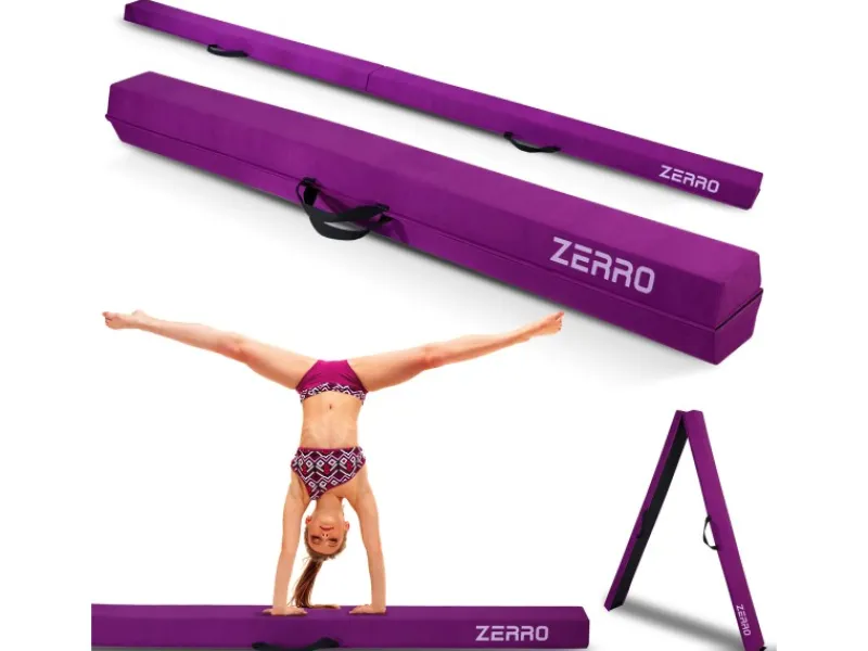 CCLIFE Fitnessgeräte|Schwebebalken 240cm Balken Turnen Faltbare Turnbalken Gymnastik Balance