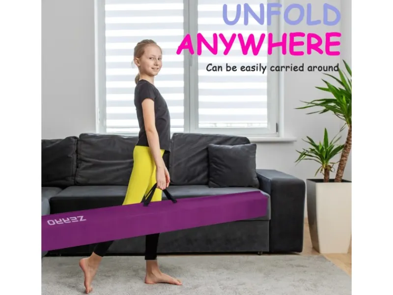 CCLIFE Fitnessgeräte|Schwebebalken 240cm Balken Turnen Faltbare Turnbalken Gymnastik Balance