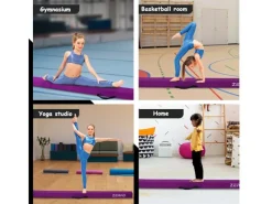 CCLIFE Fitnessgeräte|Schwebebalken 240cm Balken Turnen Faltbare Turnbalken Gymnastik Balance