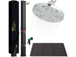 Solardusche Gartendusche 60L mit Kunststoffboden und Handbrause*CCLIFE Hot