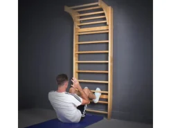 Sprossenwand Kletterwand mit Variabler Höhe Klimmzugstange Kinder Indoor Erwachsene*CCLIFE Online