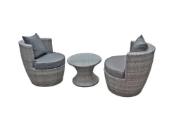 Garden Pleasure Lounge-Gartenmöbel|Club-Gruppe Linz Grau