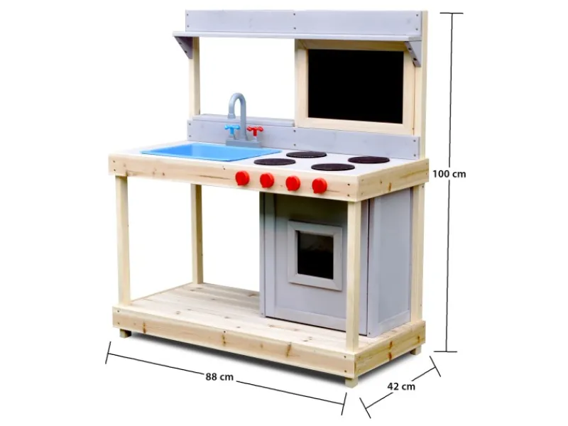 Coemo Outdoor Matschküche Noah mit Kreidetafel* Sale