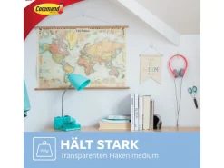 Command Haken-Set Mittelgroß Transparent 6 Stück* Sale