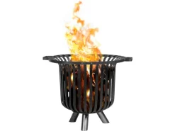 Feuerkorb Stahl Verona 60 cm x 60 cm x 52 cm Schwarz*CookKing Hot