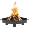 Feuerschale Stahl Tunis Ø 60 cm x 20 cm Schwarz*CookKing Discount