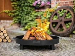 Feuerschale Stahl Tunis Ø 60 cm x 20 cm Schwarz*CookKing Discount