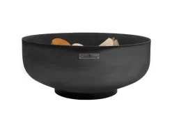 Feuerschale Stahl XXL Palermo Ø 80 cm x 35 cm Schwarz*CookKing Online