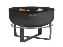 Feuerschale Stahl XXL Viking Ø 80 cm x 50 cm Schwarz*CookKing Discount