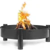 CookKing Feuerschalen|Feuerschale Stahl Haiti Ø 68 cm x 30 cm Schwarz